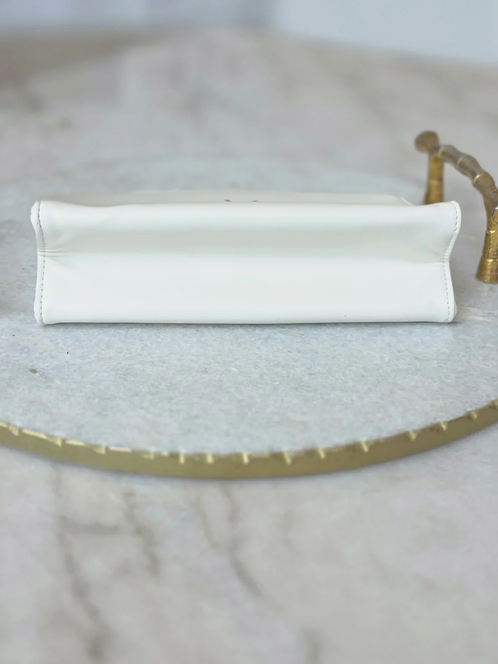 YSL Beaute Yves Saint Laurent Beauty White Flat Cosmetic Pouch